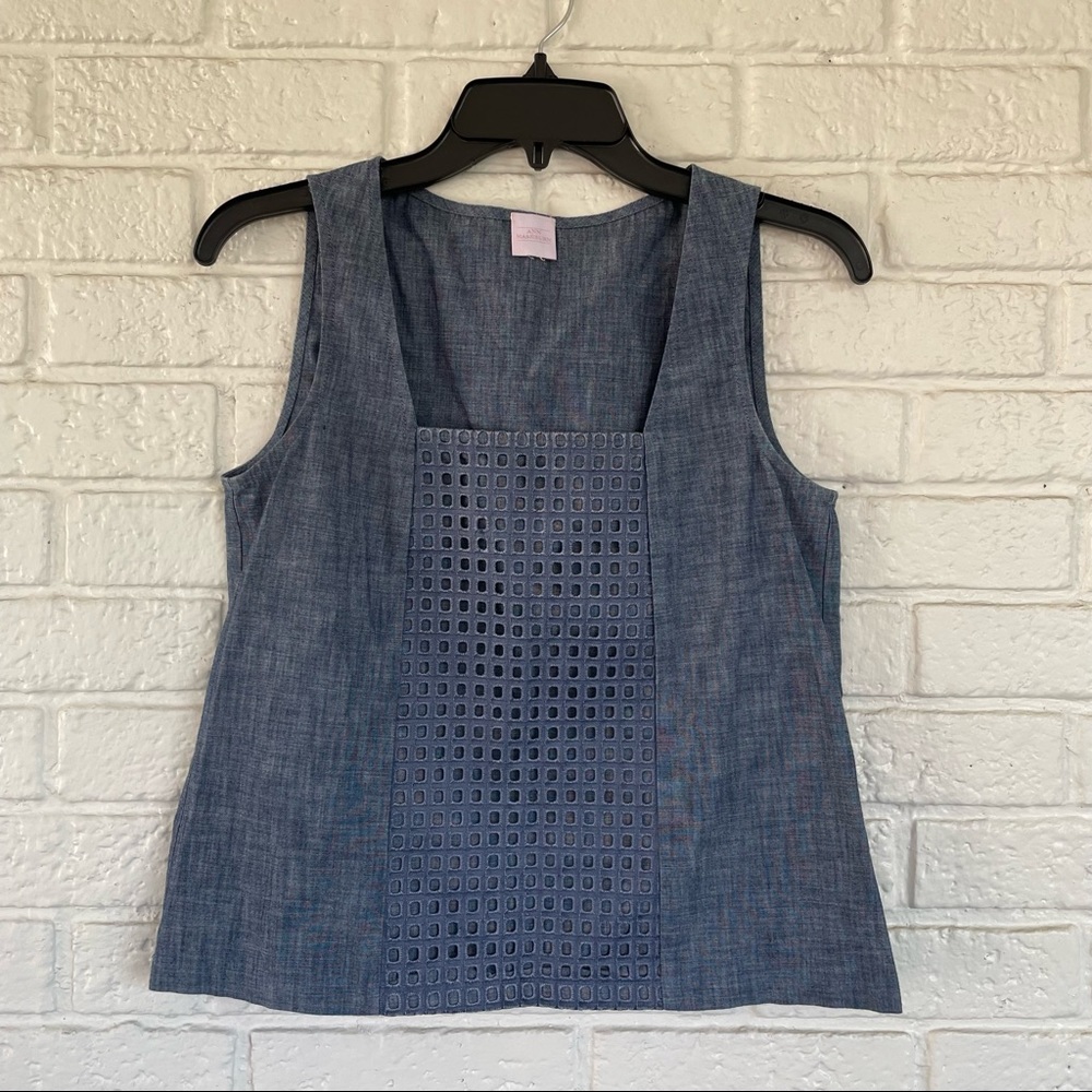Ann Mashburn chambray tank size S